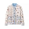 European and American Style, New Women's Clothing, Classic, Fashionable, Versatile Flip Pocket Printed Cotton-padded Coat