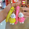 Adorable Hoodie Droopy-eared Dog Keychain Cute Car Key Ring Charming School Bag Accessory Wholesome Gift For Kids Friends