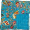 Aizza Trends Handmade Pure Cotton Printed Kantha Quilt  - Traditional Look Bed Spread Kantha Gudri - Vintage Hand Stitch Gudri