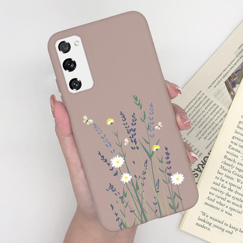 Case for Fundas Samsung Galaxy S20 FE S 20 FE S20FE Case Samsung S20 FE Phone Silicone Flower Cute Soft Back Cover Cases Bumper