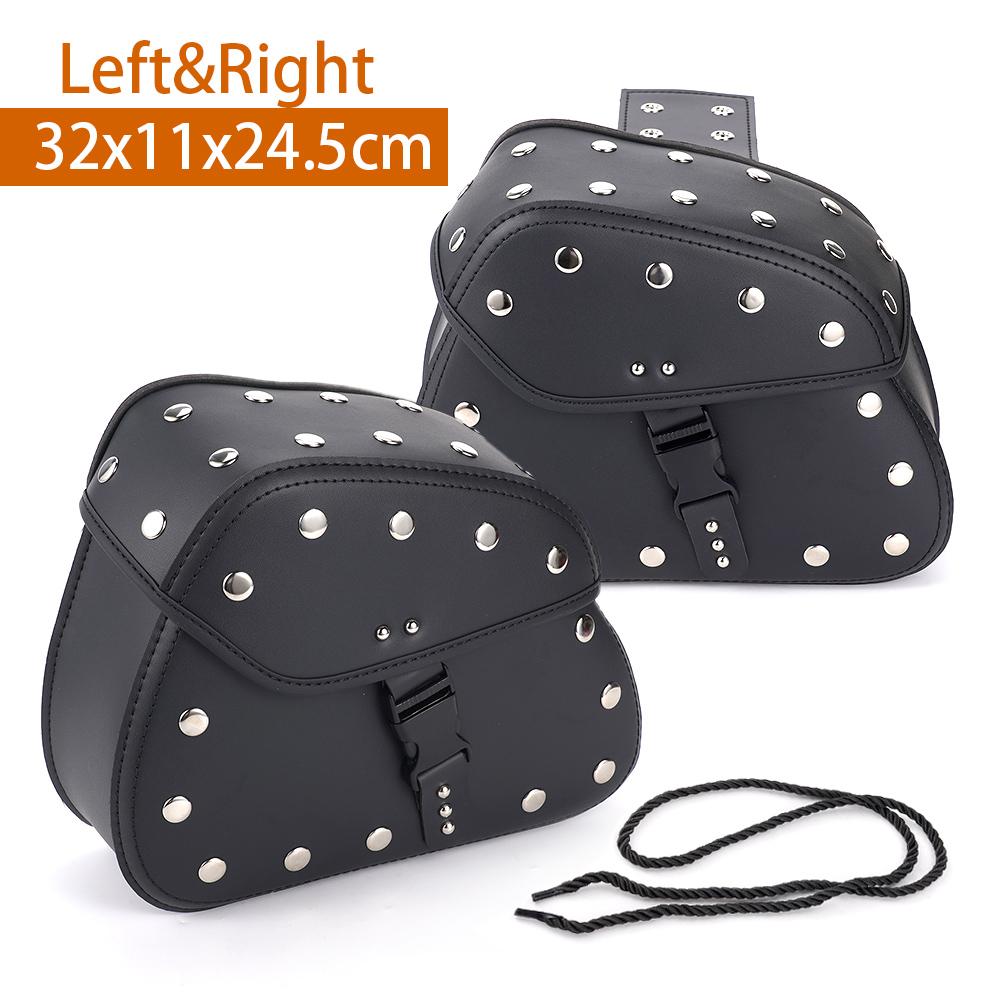 

Пара универсальных сумок для мотоцикла, подвесная сумка черного цвета, подходит для Harley Cruiser Prince, боковая сумка для бокового крепления, непромокаемая