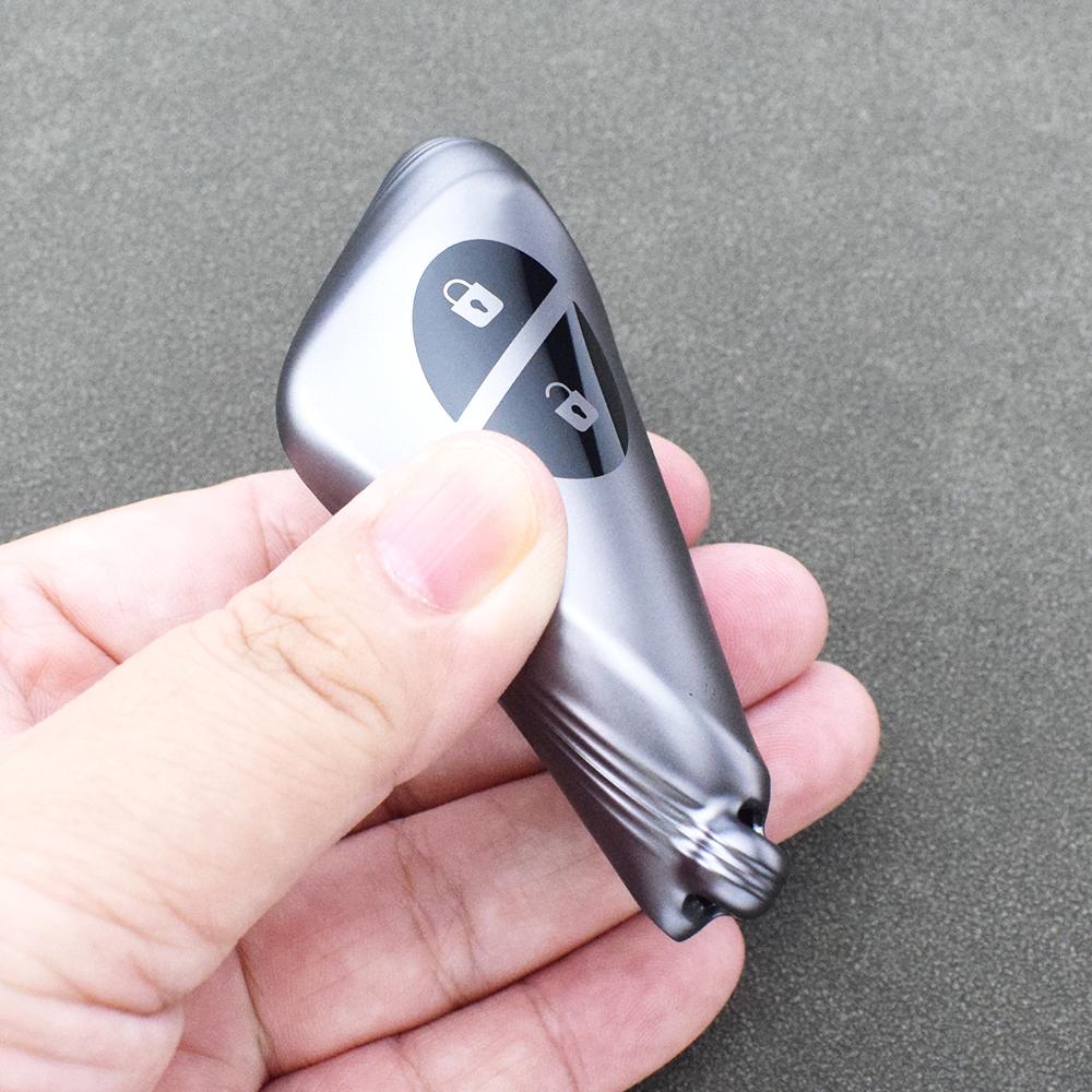 3/4 Tasten TPU Gunmetal für Lexus LS460 GS300 450h 460h IS250 IS300C RX270 ES240 ES350 CT200H GX400 GX460 Autoschlüsselhülle