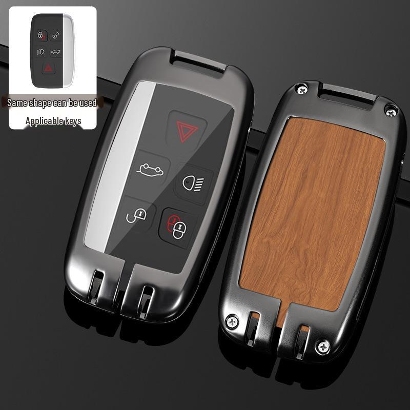 Land Rover Key Case for Range Rover, Defender, Velar, Evoque, Discovery 4, Freelander, and Discovery 5 - Metal Car Key Bag.