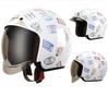 HNJ Harley Retro Electric Car Helmet Battery Men's Women's Half