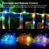 33ft/10m Led String Light 8 Modes Dimmable Waterproof Multi-color Outdoor Rope Strip Light With Remote Control