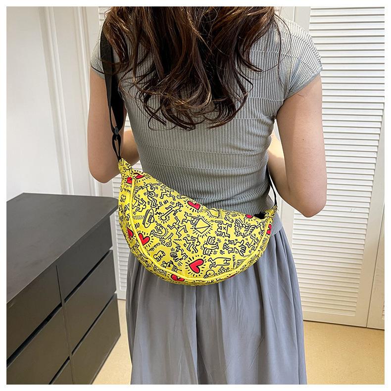 Женская сумка-портфель с принтом на молнии — фото 6