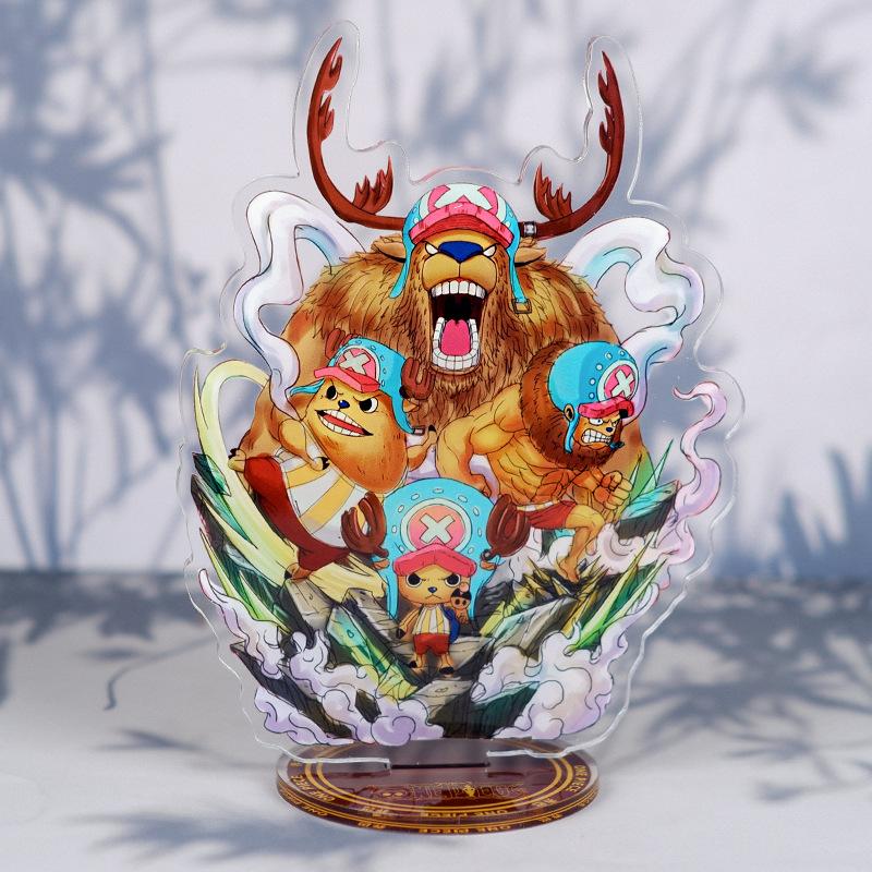 Anime One Piece Luffy Charlotte Linlin Edward Newgate Donquixote Doflamingo Kuzan Jinbe Acrylic Stand Figures Toys Decoration
