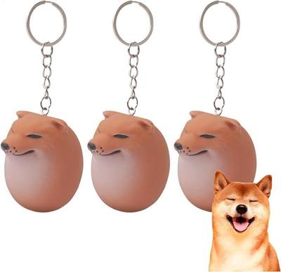 3 Peças Ovos Shibako, Chaveiros Shibako, Chaveiro Ovo Shibako, Brinquedo Ovo de Cachorro, Cachorro Ovo,