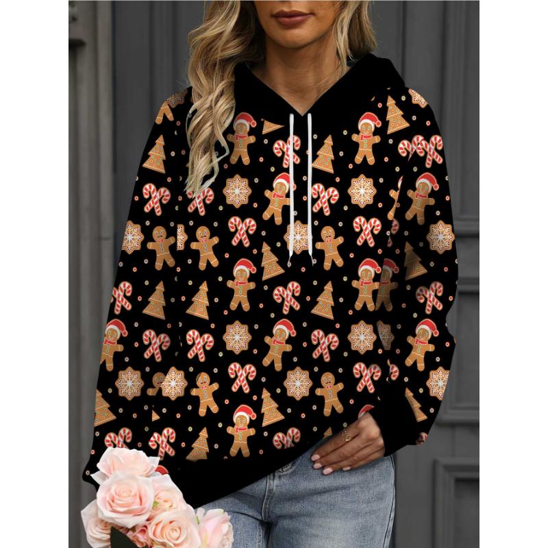 Fashion Women's Hooded Sweater 3D Printing Color Printing Casual Hooded Sweater