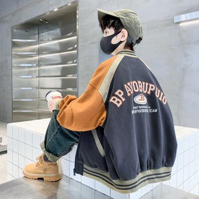 Boys' Casual Jacket Spring and Autumn 2025 Children's Fashion Baseball Jacket