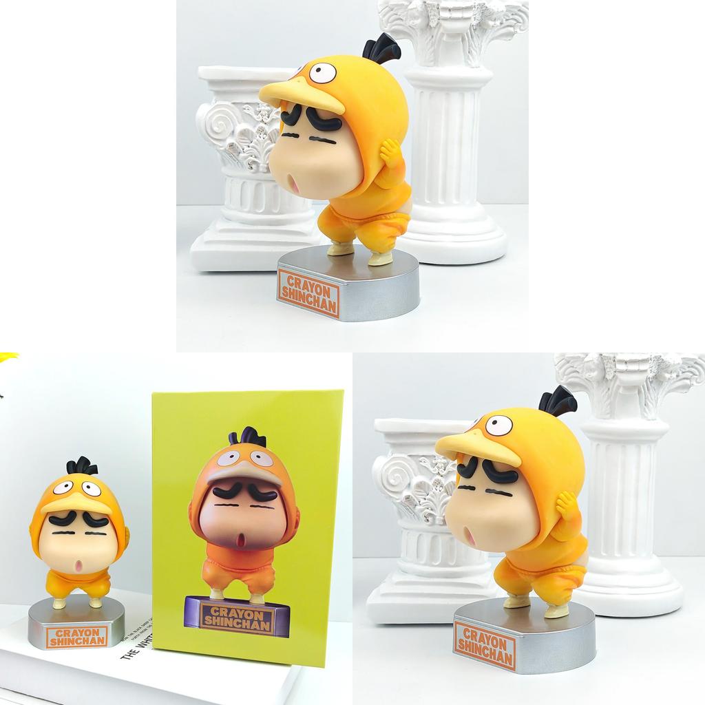 Crayon Shinchan Pikachu Desk Figurine Pvc Collectible For Anime Fans