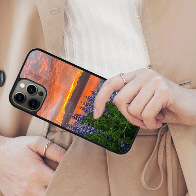 Meadow Flowers Sunset Field Magnetic Phone Case For APPLE iPhone 17 Air 16 14 13 12 Pro Max 15 Plus Wireless With MagSafe Cover