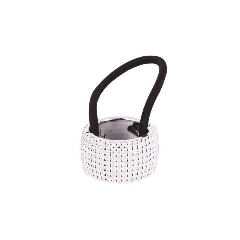 Fermacoda Semplice Fibbia Clip Alta Elasticità Corda per Capelli Moda Semplice Anelli Rotondi per Capelli Copricapo Accessori per Capelli