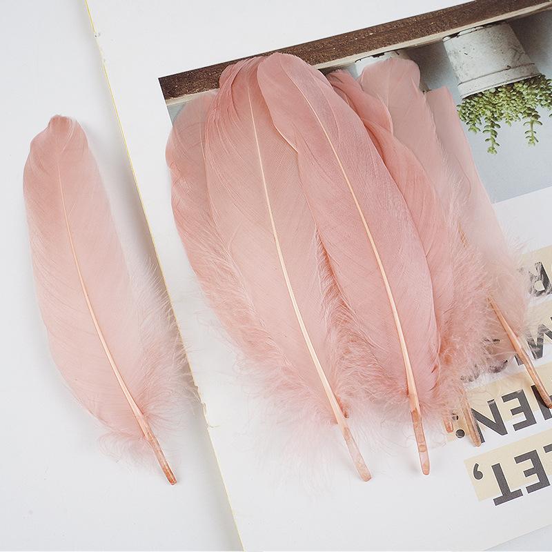 50Pcs Shellfish Feather Goose Feather Diy Handmade Jewelry Accessories Handicrafts Cat Toys Decorative Feathers