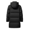 Men's Thickened Long Down Jacket - Winter Casual Over-the-Knee 90% White Duck Down Coat