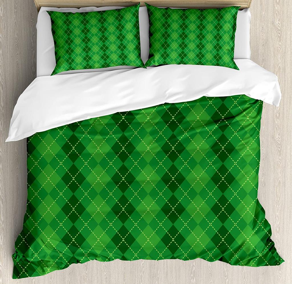 Checkered Bedding Set For Bedroom Bed Home Monochrome Composition With Classical Chessboar Duvet Cover Quilt Cover Pillowcase