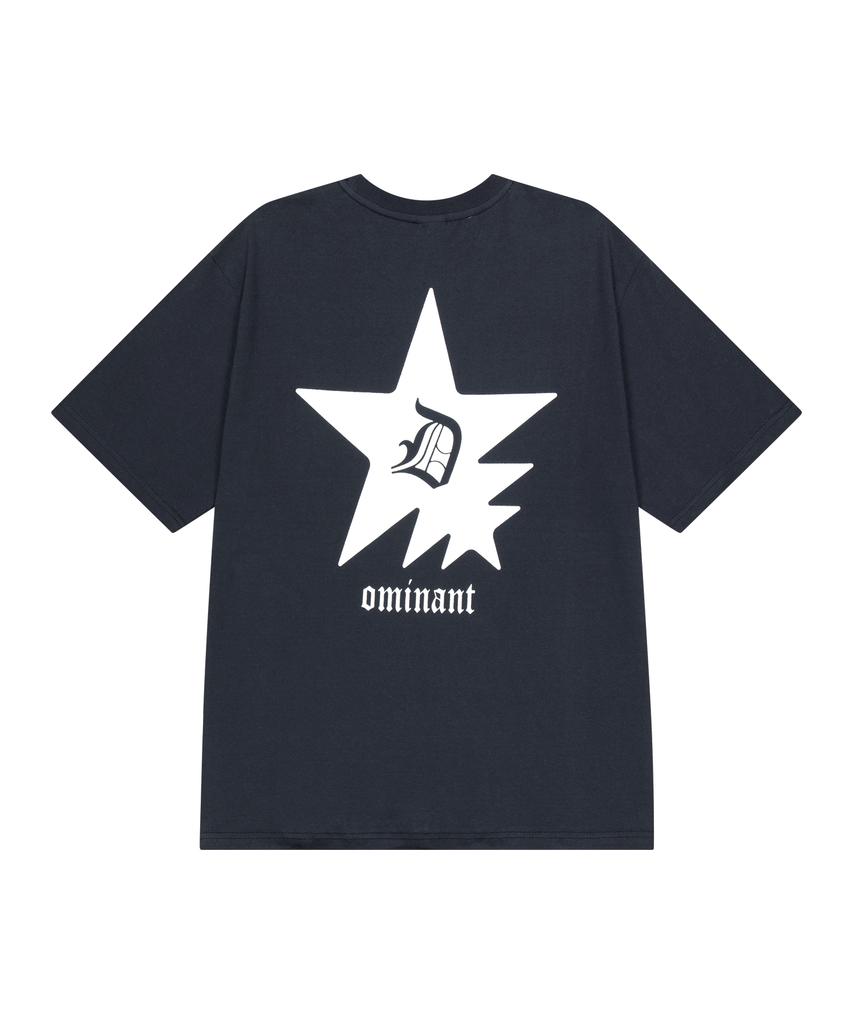 DOMINANT Star Logo T-Shirts Navy