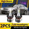 2PCS H7 High Low Beam Lamp LED Headlights Canbus 6000K H11 Low Power Fog Light For Mercedes Benz C300 C350 2008 2009 2010