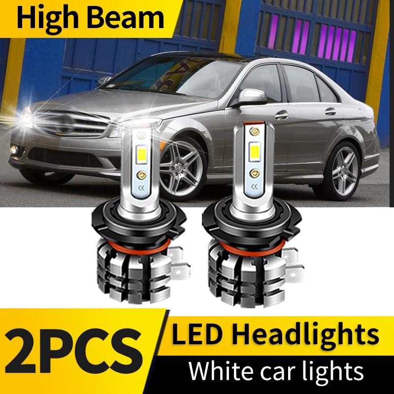 2PCS H7 High Low Beam Lamp LED Headlights Canbus 6000K H11 Low Power Fog Light For Mercedes Benz C300 C350 2008 2009 2010