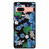 3D Flowers Case For Google Pixel 7a 5G Case Emboss Relief Floral Black Silicone Soft Back Covers For Google Pixel 7a Case Fundas