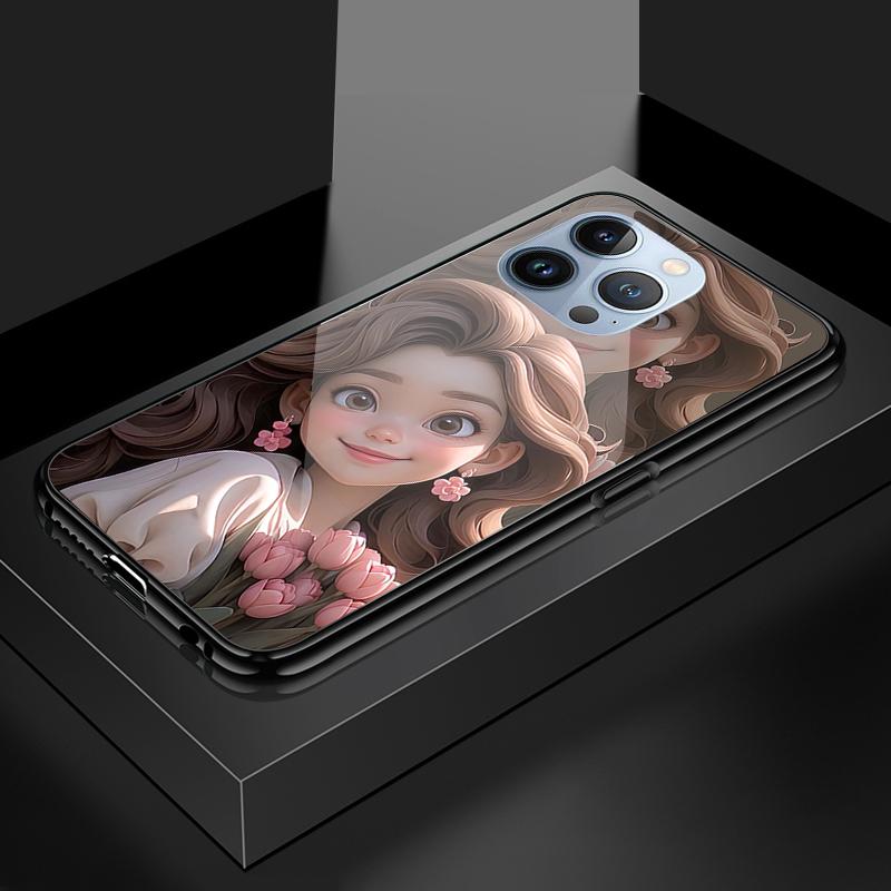 Tempered Glass Phone Case For OPPO Reno13 Reno14 Realme 11 12Pro 14 GTNeo6 C21Y C53 C75 OnePlus Nord2 NordCE3Lite Soft Edge Shockproof Smooth Shell