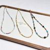 Vintage Holiday Beaded Necklace - Colorful Dopamine Clavicle Chain, Light Luxury Niche Design for Women