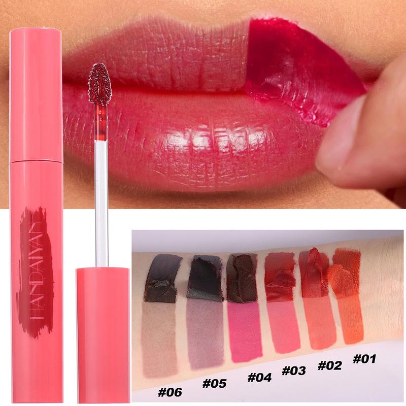Peel-Off Tattoo Mask Lip Gloss Lip Liner Waterproof Long Lasting Matte Lip Tint Red Brown Contour Tear-off Lips Stain Cosmetic