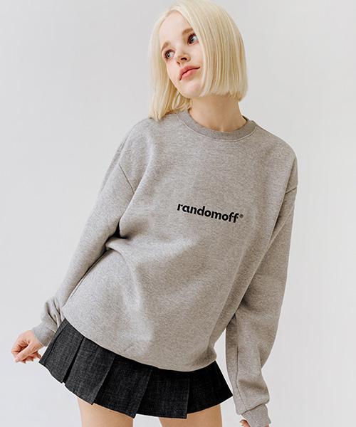 Свитшот Random Off с базовым логотипом [Серый] Roma_0002_Gray (Special Double-Sided)/L