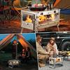Lightweight Titanium Alloy Folding Stove for Outdoor Tent Heating and Hiking