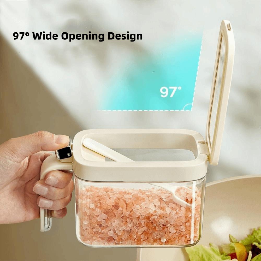 Plastic Pop-Top Seasoning Box Sealed Spice Storage Container Practical Spice Jars  Kitchen