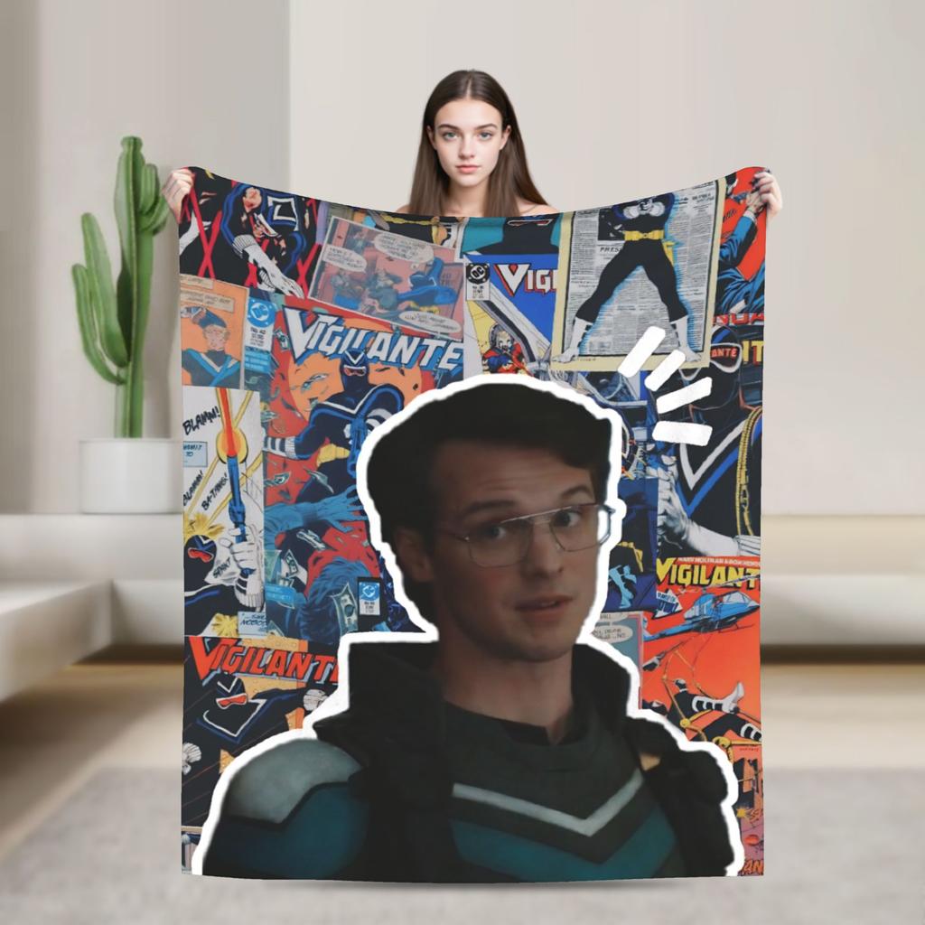 Vigilante peacemaker Super Warm Blanket Travel Plush Throw Blanket Print Home Decor Flannel Bedspread Sofa Bed Cover