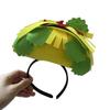 New Year Halloween French Fries Hat Cloth Personalized Taco Hair Hoop Sombrero Head Accessories Creative Pizza Hat Men