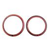 2pcs Logo Surrounding Ring For BMW 3 4 Series 82 Mm & 75 Mm Emblem Front Rear Black Accessories