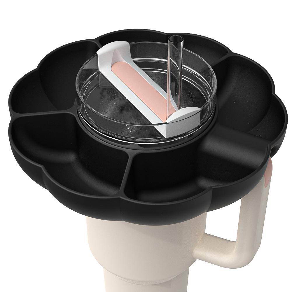 Silicone Snack Tray For 40 Oz Tumbler With Handle Cup Accessories Suitable For Parties Movies Shopping Driving
