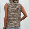 Chal de Verano para Mujer con Cuello en V, Chaleco de Temperamento sin Mangas, Camisa Estampada