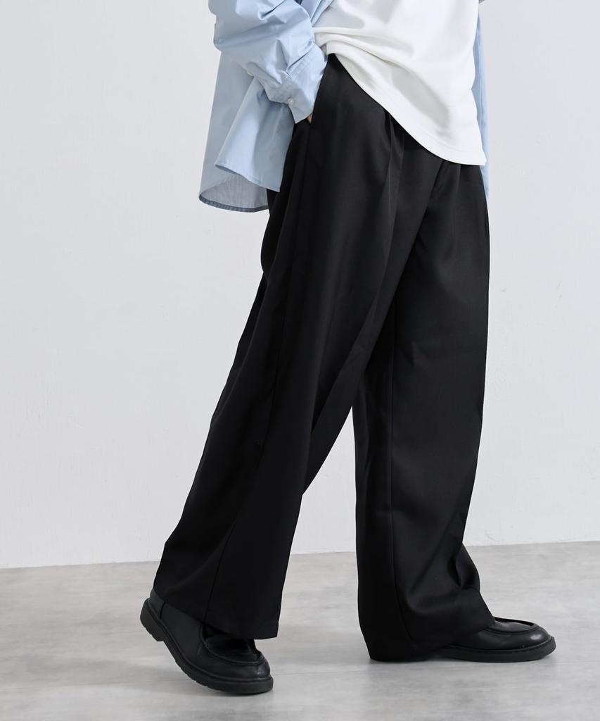[WEGO] Unisex Wide Leg Pants Men's Slacks Trousers Wide Leg Straight Leg Pants Bottoms Clothing Autumn Winter Clothing Korean Simple Gift Present Clas