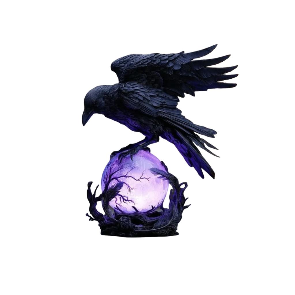 Gothic LED Light  Mystical A Glowing Sphere Sculpture