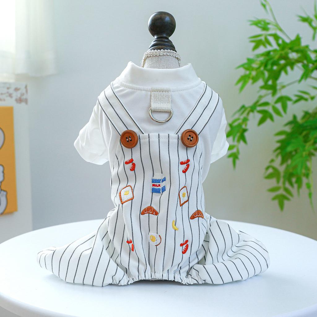 PETCIRCLE Pet Circle Dog Quad Pet Clothing Clothing Corduroy Good Friends Overalls Collection