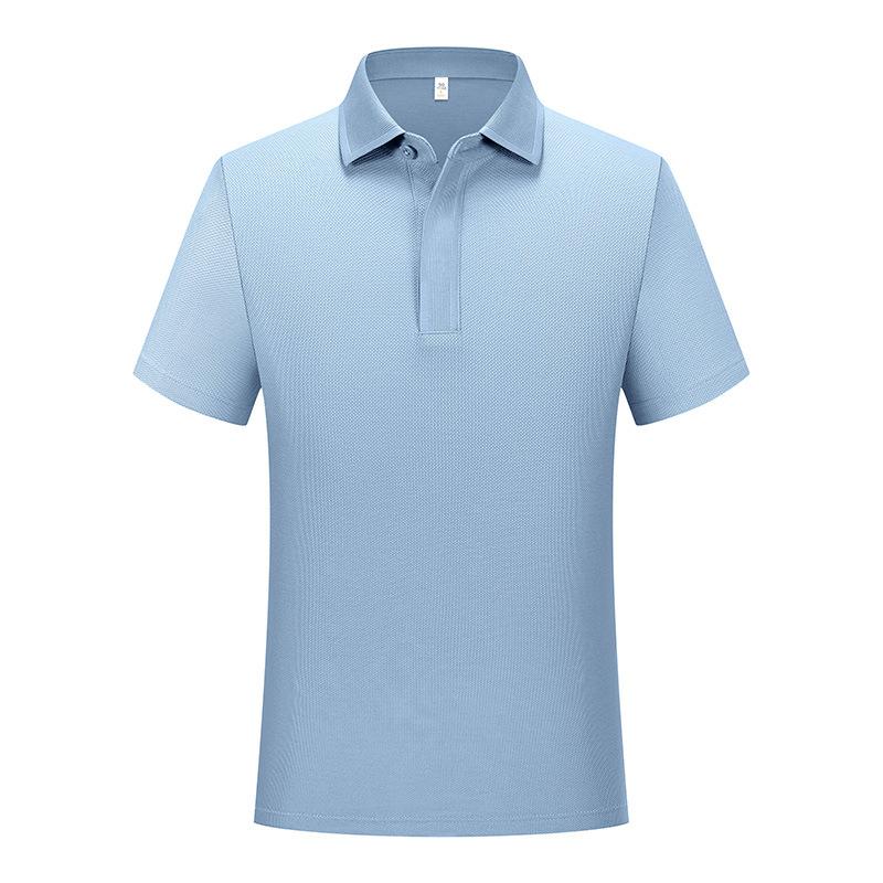 

Мужская футболка-поло с коротким рукавом из мерсеризованного хлопка 60, корпоративная одежда высокого класса, с логотипом на заказ 6XL селадон синий