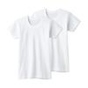 GUNZE Short Sleeve Shirt for Boys, Short Sleeve Shirt Set, Children's Underwear, All Seasons, Year-round, 100% Cotton, Dry Room, Antibacterial, Odor