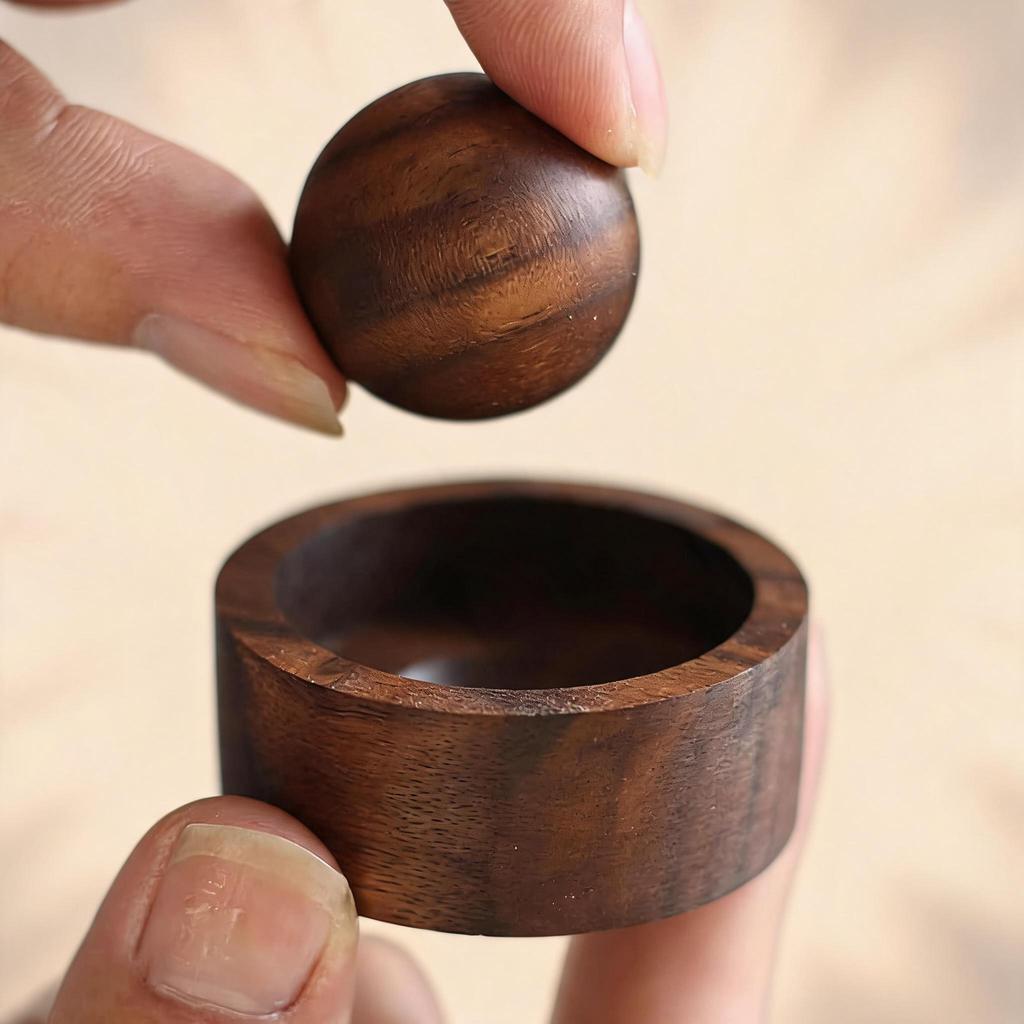 Walnut Essential Oil Diffuser — No Electricity Required Adjustable Scent Intensity; Suitable for Home Office Car and Bedroom Walnut Model