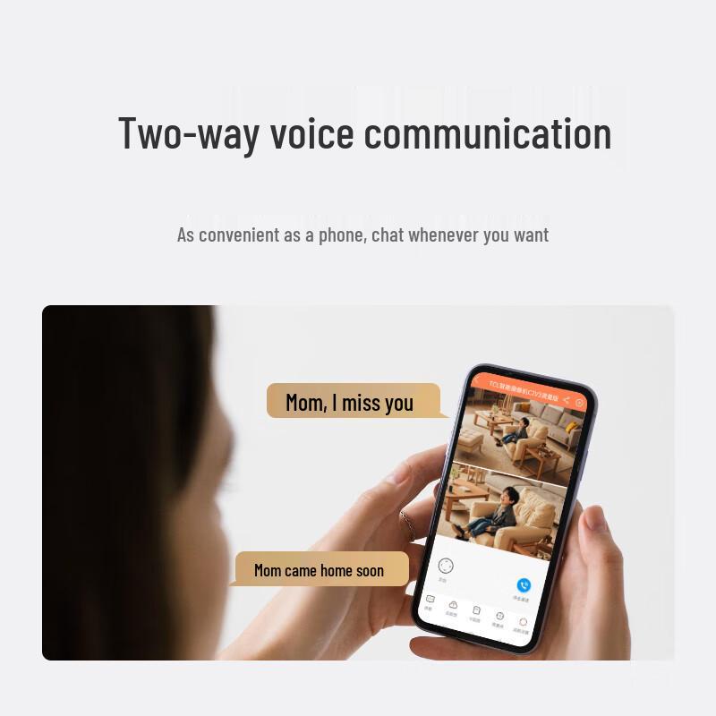 TCL 360° Dual-Lens 8MP Indoor Wi-Fi Security Camera