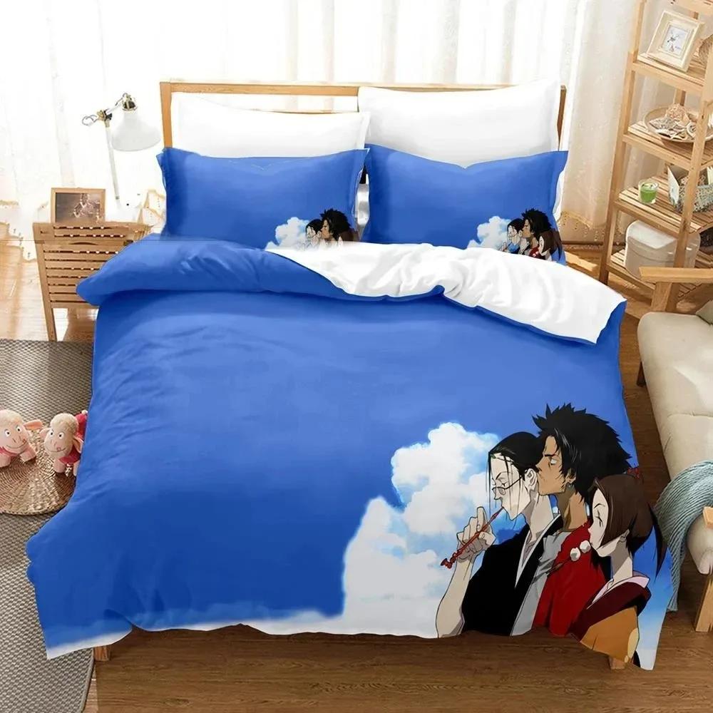 

Комплект постельного белья «Самурай Чамплу», напечатанный на 3D-принтере, Аниме пододеяльник Двуспальный Полуторный Полный Квинсайз Кингсайз Взрослый Мальчики Постельные принадлежности Покрывало EU single(135x200cm)