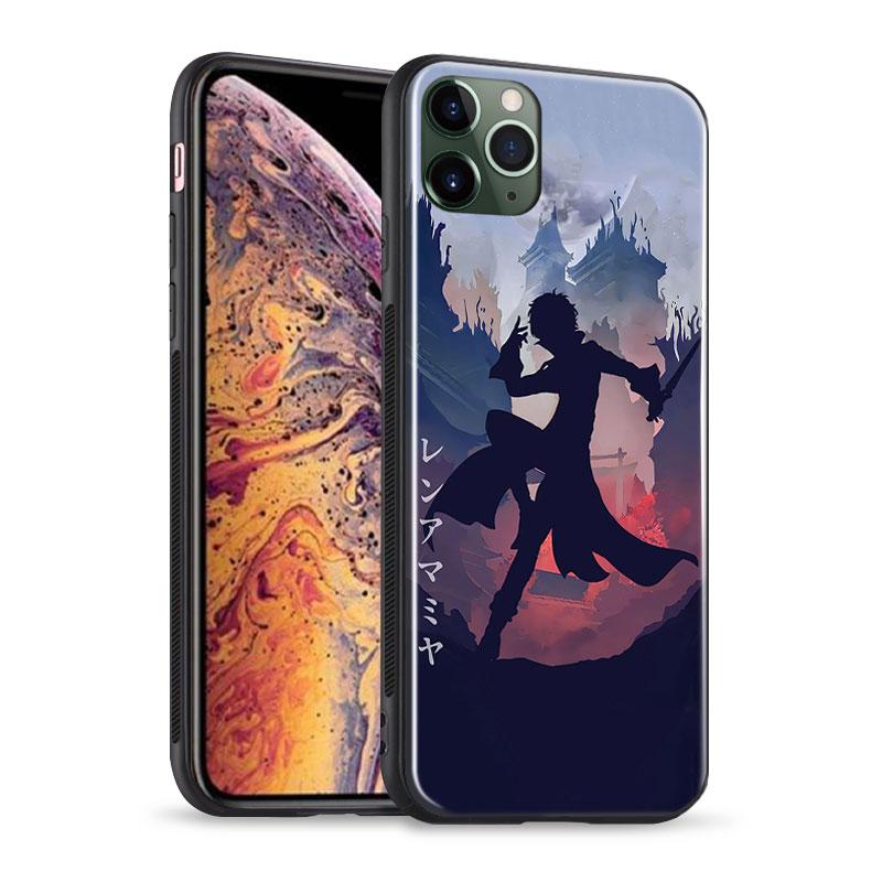 

Чехол для телефона Persona 5 Anime Boy Artwork Glass Soft Silicone Case для iPhone SE 6s 7 8 Plus X XR XS 11 12 13 Mini Pro Max iPhone 13Pro MAX&Soft Silicone case