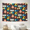 Bohemian Tapestry Wall Hanging Aesthetic Room Decor Vintage Floral Wall Art Large Beach Throw Blanket Home Textile