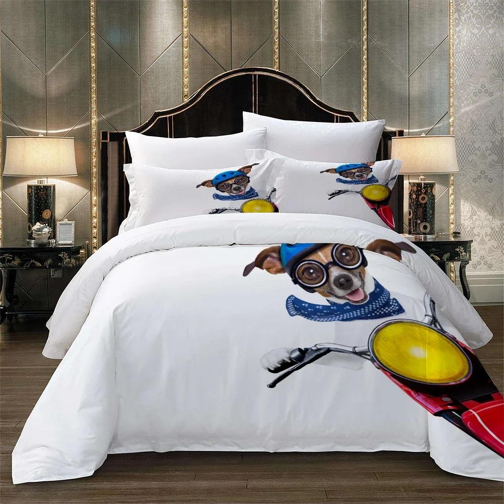 

Comforter Bedclothes Winter 2/3Pcs Bed Sets Swimming Dog Kids Bedding Set Digital Print 3D Dachshund Dropship Ropa De Cama Comforter (quilt)-EU Single(135*200cm)3pcs