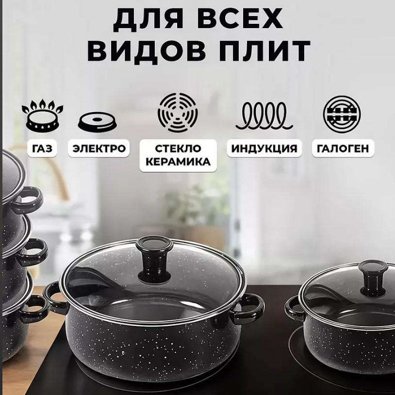 Indukcinė kaitlentė Emaliuotas sriubos puodas - Penkių sluoksnių dviejų rankenų su žvaigždžių taškeliais, Lauko troškinimo puodas su dėmelėmis