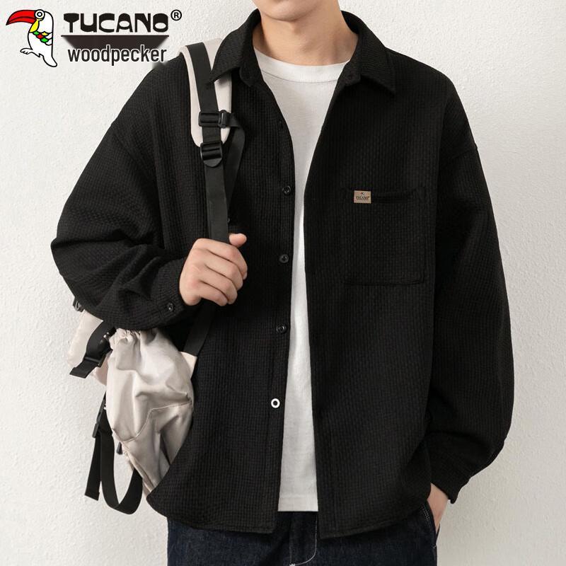 TUCANO Men s Waffle Grid Long-Sleeve Casual Shirt XL