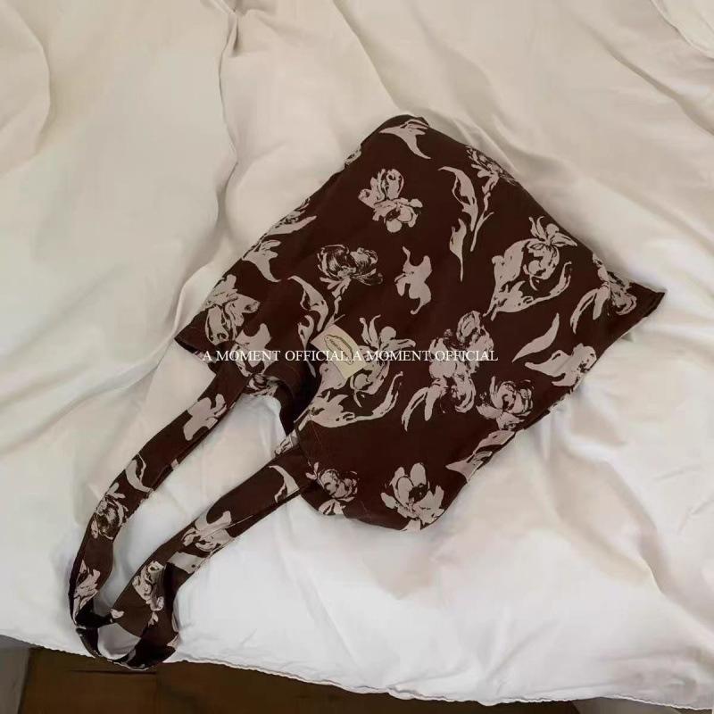 Vintage tkana żakardowa tkanina elegancki haft reliefowy barwiony casualowa mała torba tote róża torba pod pachę