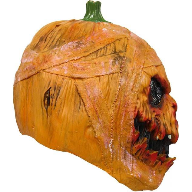 Creepy Halloween Pumpkin Mask, Novelty Latex Scary Halloween Costume Party Props